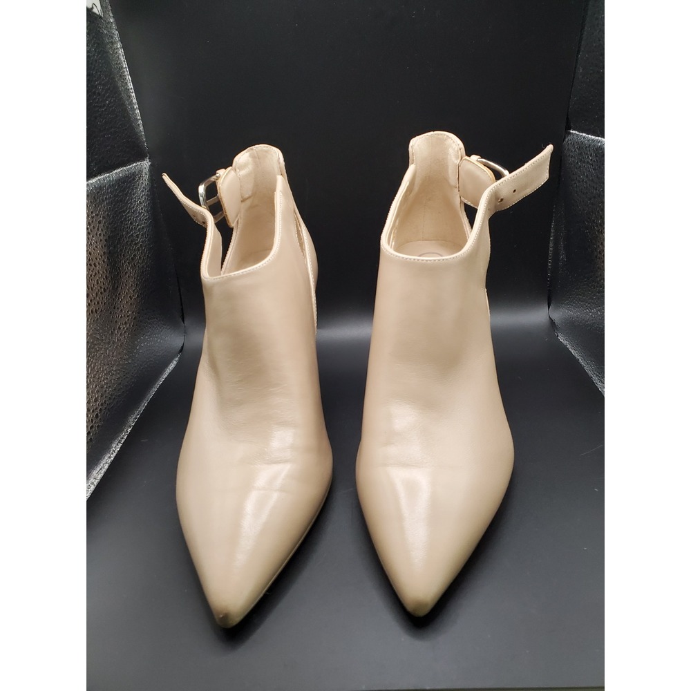 Calling Klein Shelby tan leather new ankle boots sophisticated and classic.
